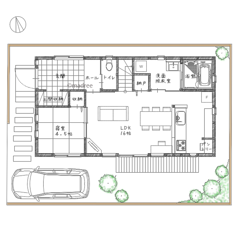 家族が集まるLDKとプライベート空間も重視した家