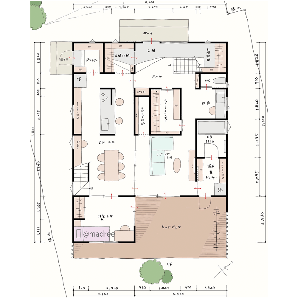 適度な距離感を保ちながら、家族それぞれが心地よく過ごす多世帯で住む家