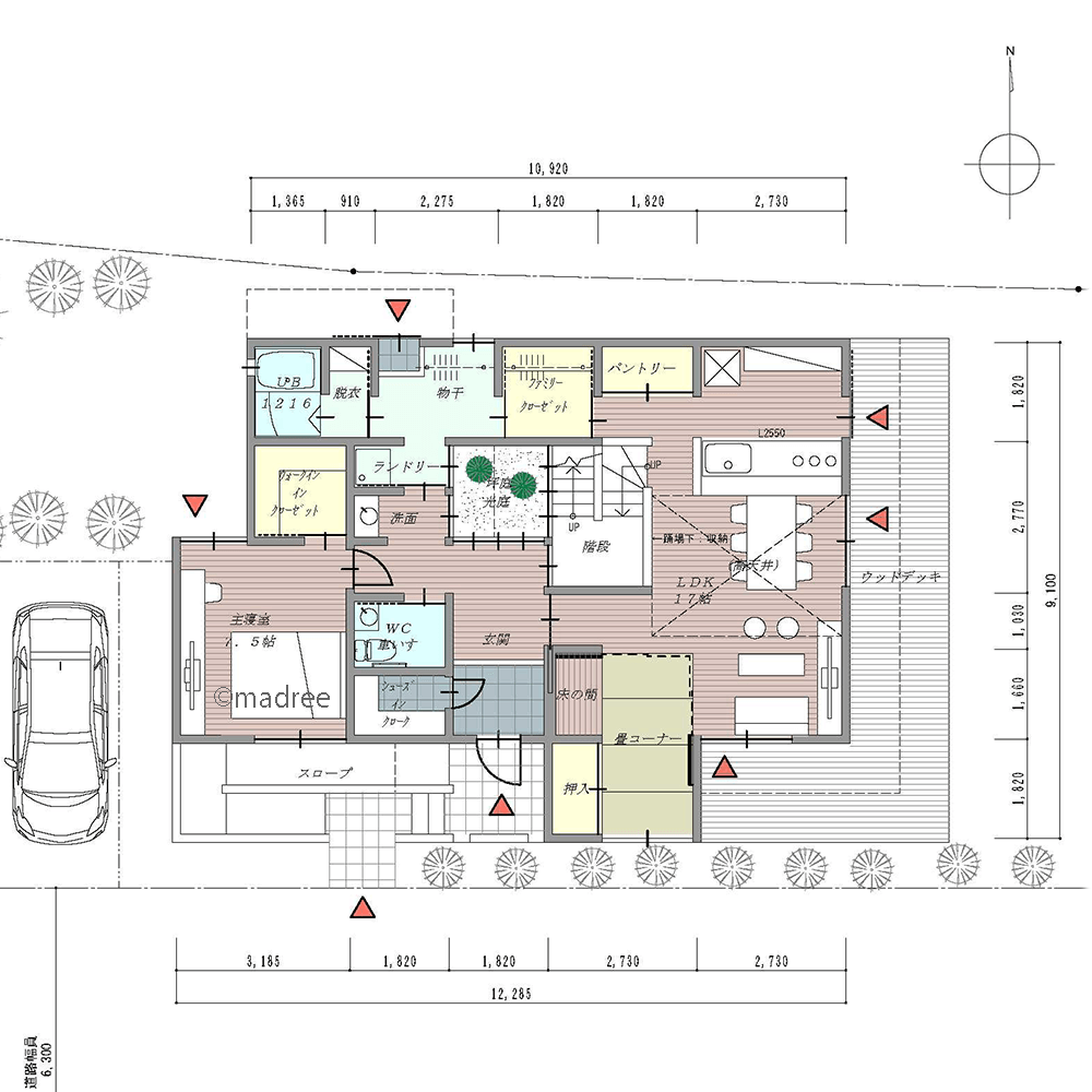 荷物も花粉も持ち込まない、LDK前の身支度動線で自然とスッキリ整う家