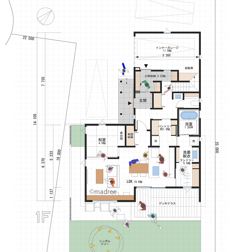 土間からのアクセスが時短のポイント、家事動線がぐるっとワンフロアで繋がる家