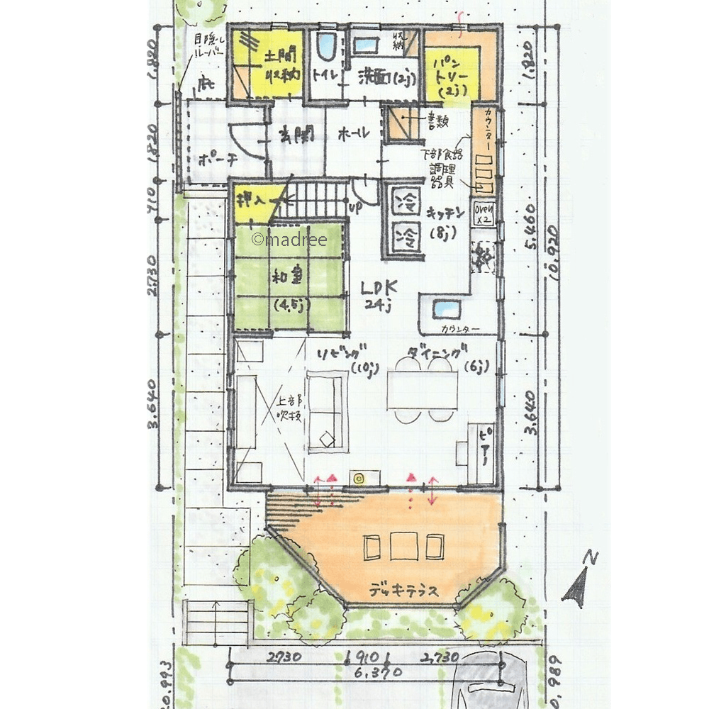 視線を気にせずにのんびり過ごせる、家族それぞれが居心地良い空間を見つけられる家