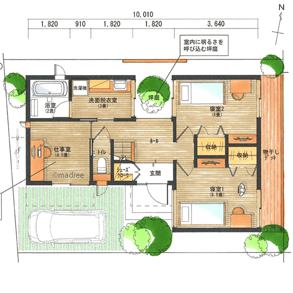 各々の生活リズムで気分良く過ごす、コンパクトに建つ大人のための家