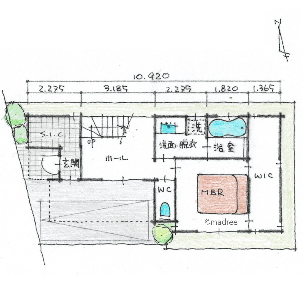 狭小地でも広々とLDKを活用、明るい2階リビングが間仕切りで子ども部屋になる家
