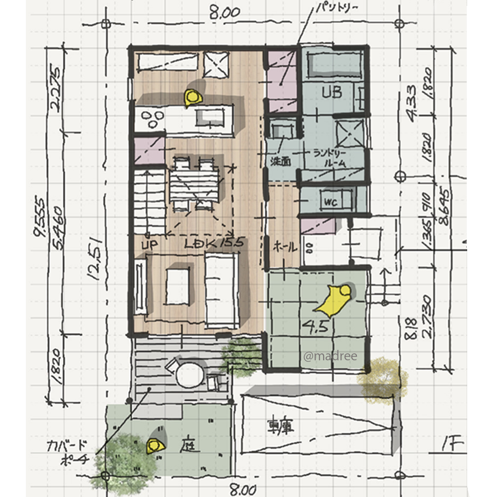 憧れの快適な半屋外空間、カリフォルニア風カバードポーチのある家