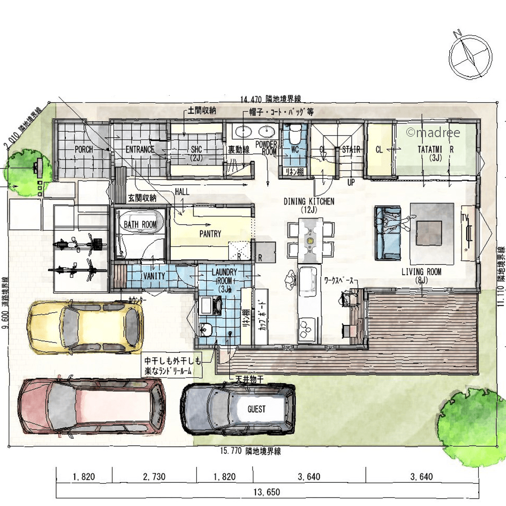 コンパクトに集約した生活動線で、暮らしにゆとり生まれる家事楽な家