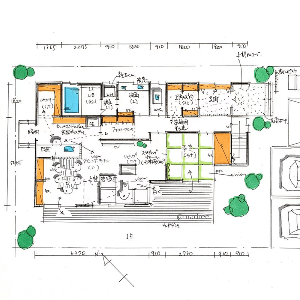のびのびできる自由空間が心地良い、光と風呼び込む大開口の家
