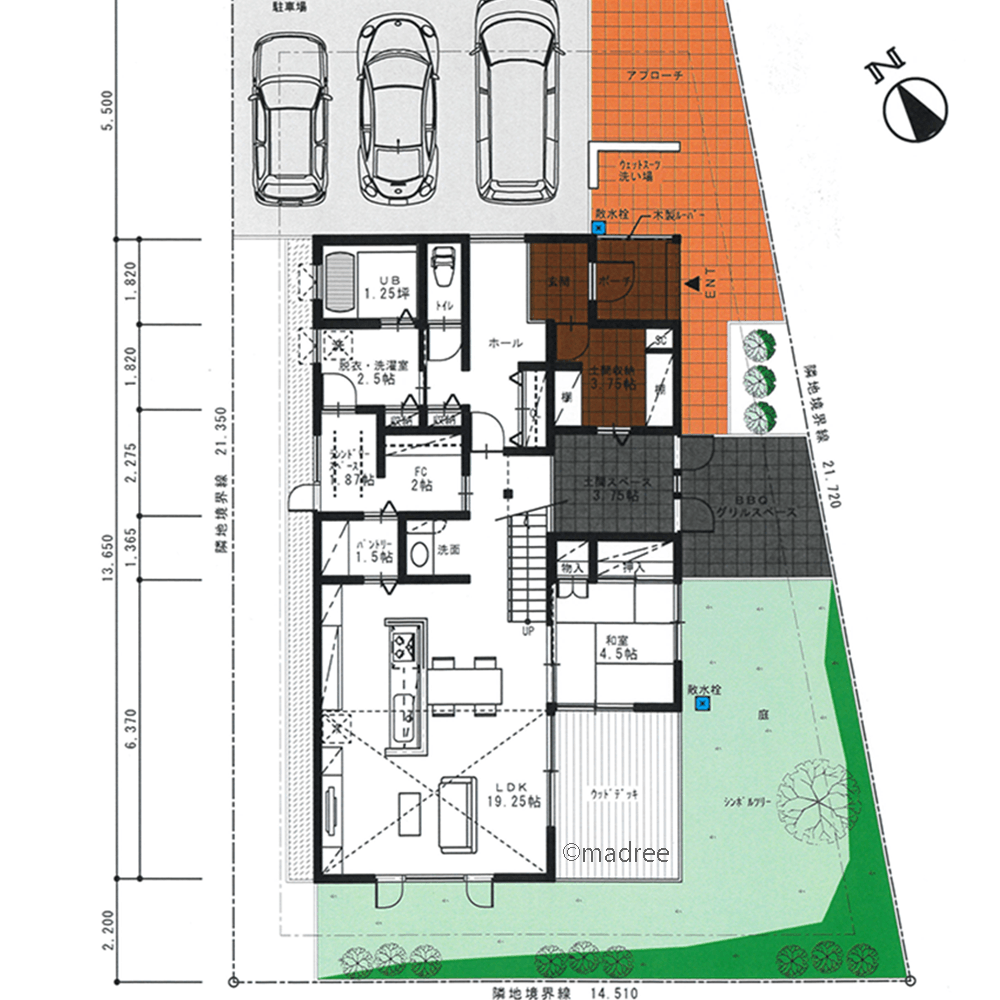 アウトドア後の片付けも楽しむ、ストレスなく外時間を過ごせる土間のある家