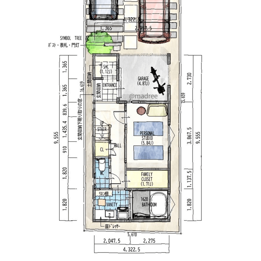 カウンターでこだわりコーヒーを楽しむ、開放感に満ちるアイデア詰まった狭小3階建の家