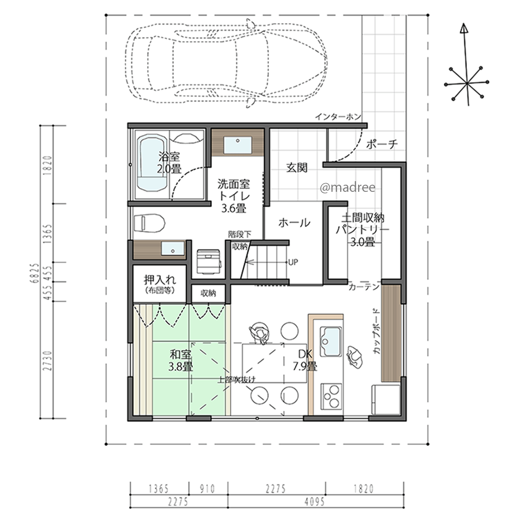 親子のコミュニケーションとりやすい、床座で過ごす畳リビングの家