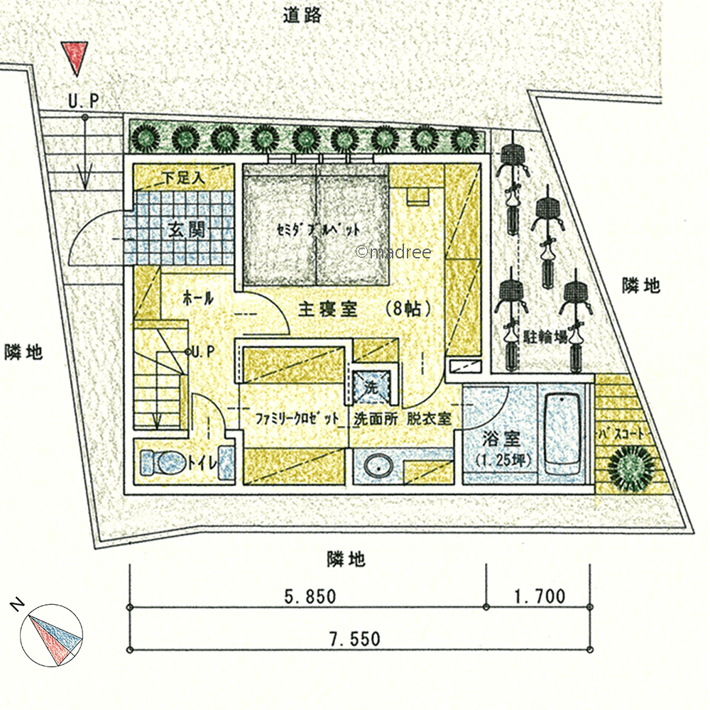 空間を有効活用し開放感生み出す、収納と動線重視の狭小地3階建て住宅