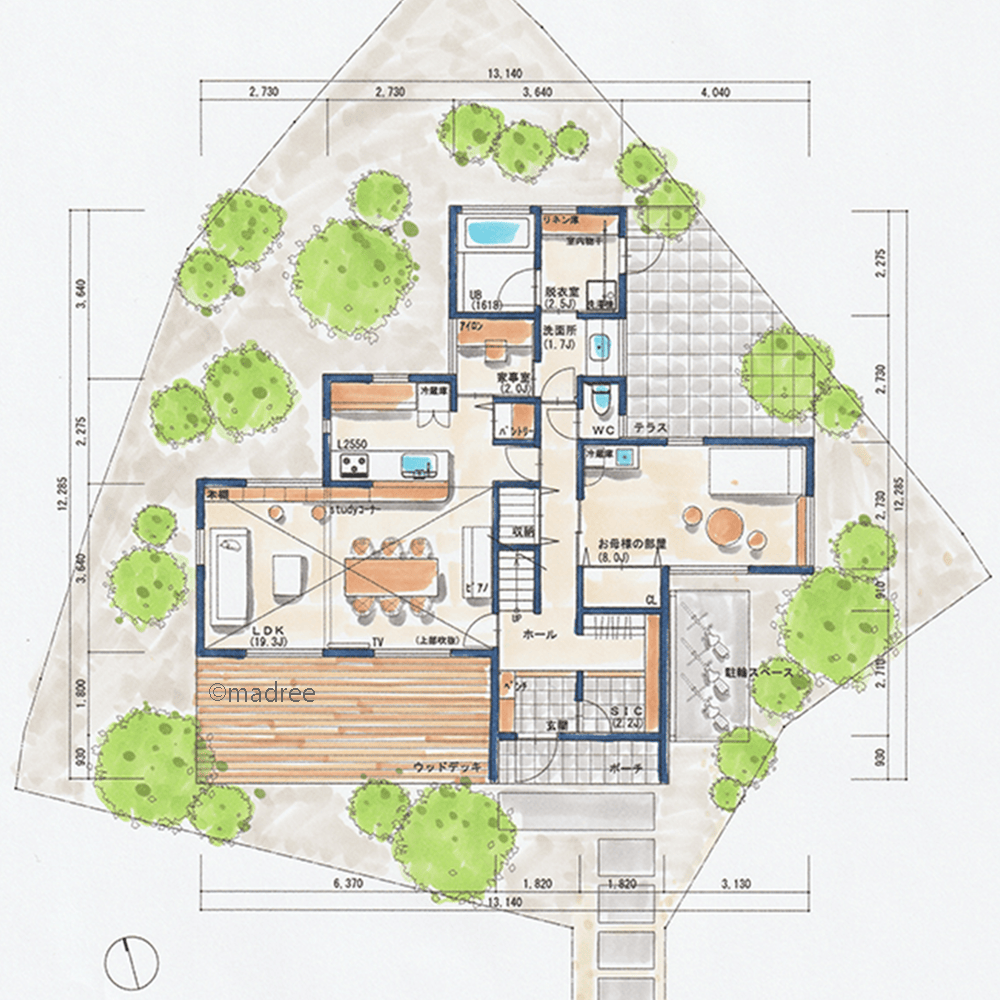 各々のパーソナルスペースで自由な自分時間、お互い気兼ねせず過ごせる二世帯住宅
