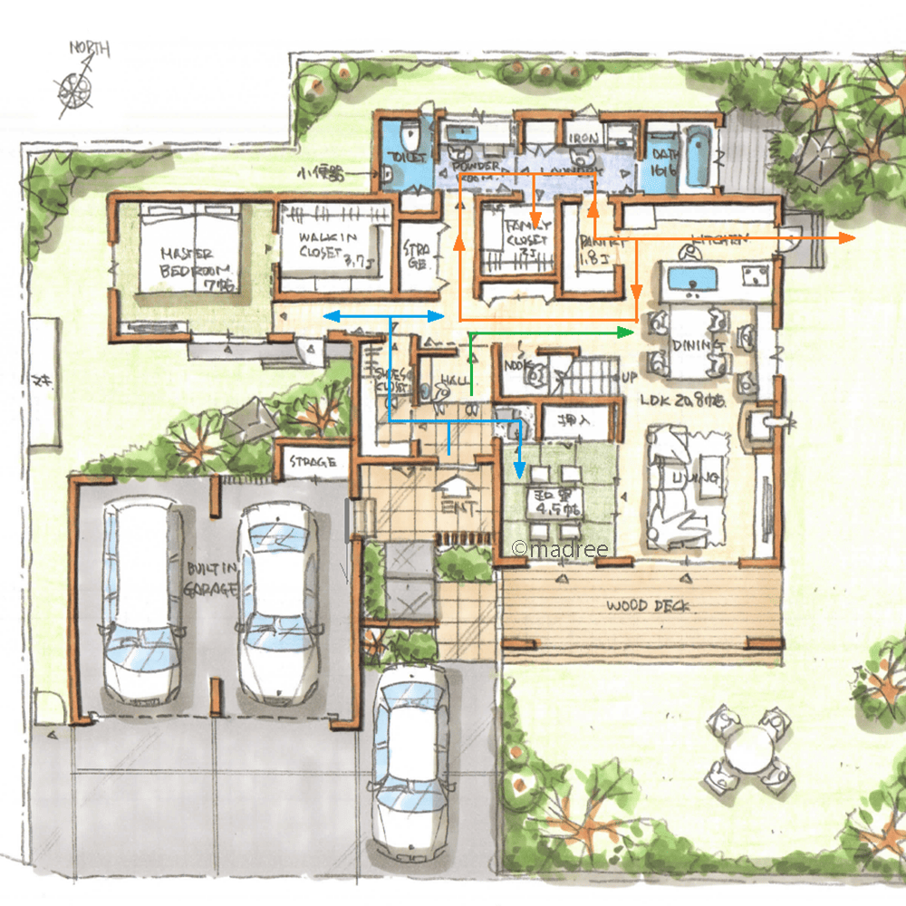 視線を気にせず家族で庭キャンプを満喫、好きな時間にアウトドアを楽しめる家