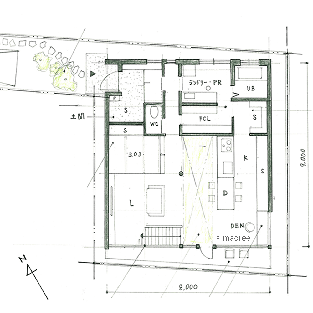目線を気にせず開放感を楽しむ、光と風を取り込むハイサイドライトのある家
